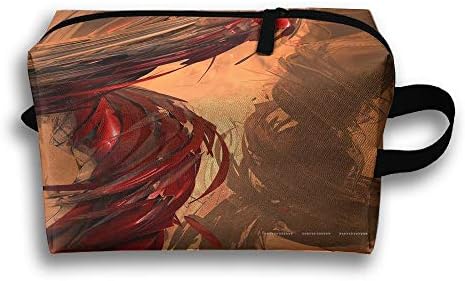 Cosmetic Bag Abstraction Blizzard Paint Makeup Organizer Pouch Zipper Multifunction Portable Handbag