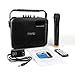 Wireless PA System with Wireless Mic Karaoke Machine, Portable Rechargeable 20W Party Speaker for Adults Kids, FM Radio/AUX-IN Mode/USB Input/TF Card/Remote Control/LED Bar,1X6.5