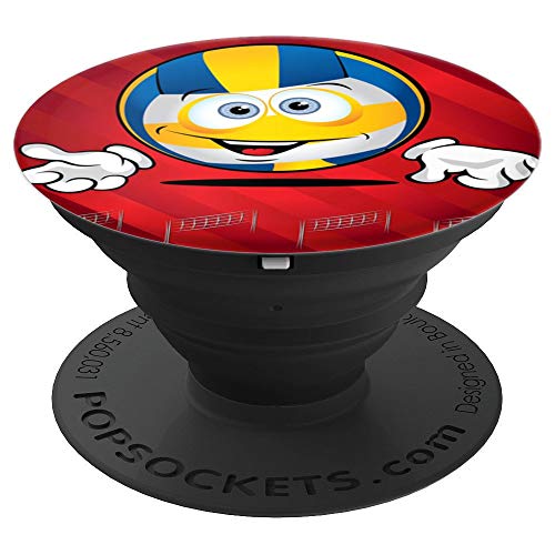 Pop Sockets Red Stripe Background Cute Ping Pong - PopSockets Grip and Stand for Phones and Tablets