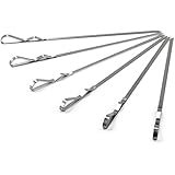 BBQ Skewers,X-Chef 17-inch Stainless Steel Barbecue Grill Stick Skewers Set of 6