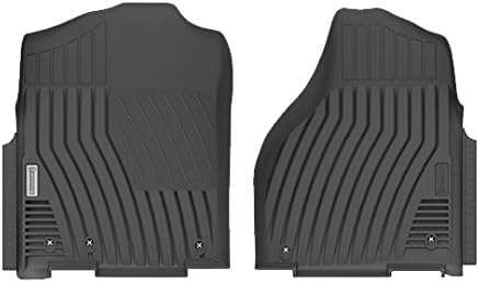 MICHELIN EdgeLiner Custom Fit Front Floor Mats/Liners (2009-2018 Dodge: Ram 1500, Ram 2500, Ram 3500), Mega and Crew Cab, Black
