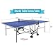 Kettler Outdoor Table Tennis Table - Axos 1 with Outdoor Accessory Bundle: 2 Halo 5.0 Paddles, Cover, and Balls.