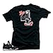 Tee Shirt Match Jordan 4 Bred Sneakers-The 4's Black Tee