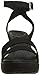 Crocs Women's Leigh Wedge Sandal,Black,8 M US