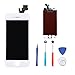 DRT Replacement LCD Touch Screen Digitizer Frame Assembly Full Set with 5-Piece Tools for iPhone 5 - White