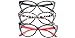 SOOLALA 3-Pair Value Pack Fashion Designer Cat Eye Reading Glasses for Womens, 1.75D