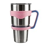 Hoyoki Handle for Yeti Rambler 30 oz Tumblers, Rtic, Sic Cup and more (Pink & Blue)