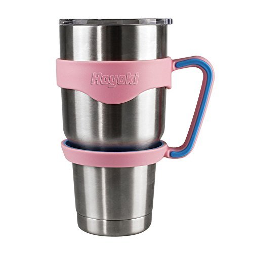 Hoyoki Handle for Yeti Rambler 30 oz Tumblers, Rtic, Sic Cup and more (Pink & Blue)