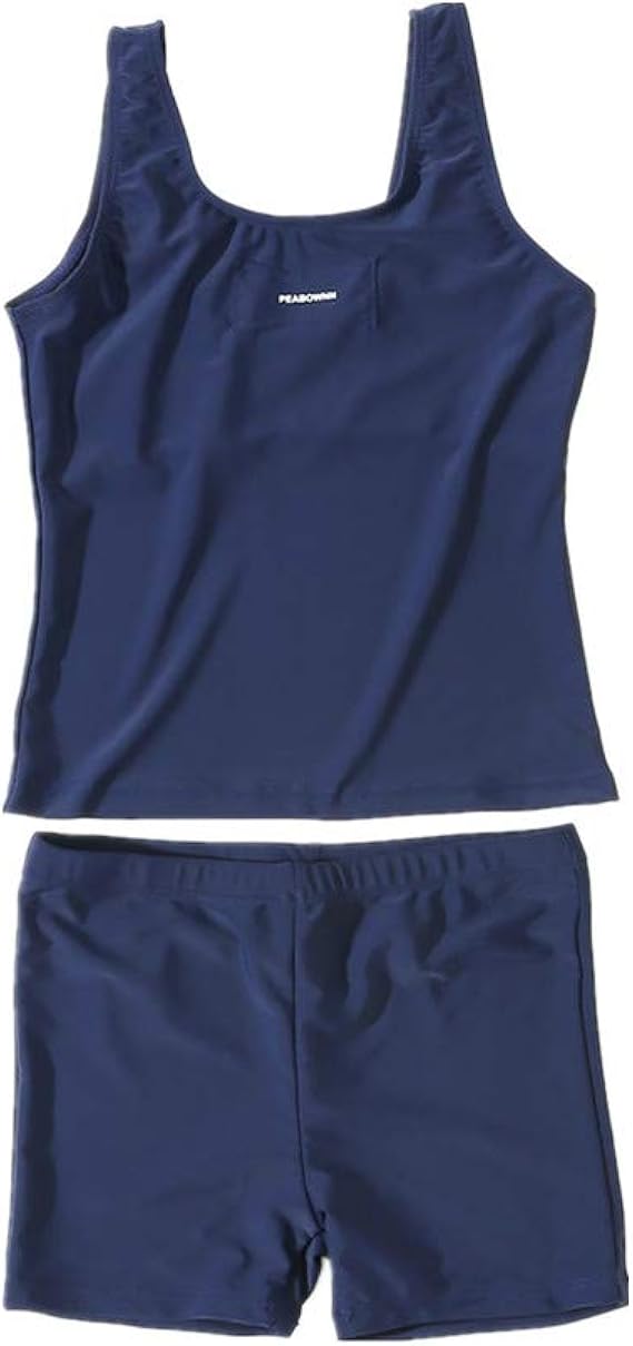 Amazon スクール水着 女の子 水着 フリルワンピース水着 学校用水着 Uカットタイプ Upf50 紫外線対策加工 キッズ 子供 小学校 スイミング Peabownn 長 1cm 水着 通販