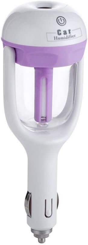 Rocona Car Air Humidifier and Aromatherapy Essential Oil Purifier for Freshening & Revitalizing Your Driving Experience with 180 Degree Rotation DC 12V Purple