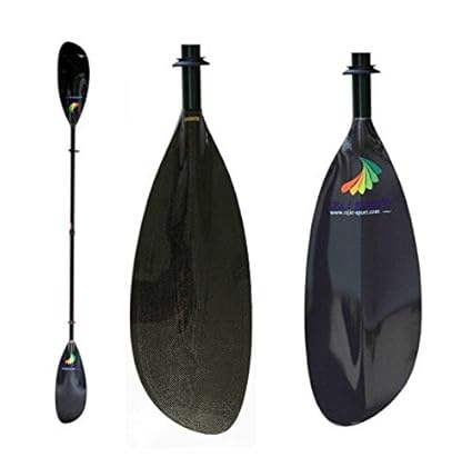ZJ SPORT de fibra de carbono Ocean SeaKayak Remos con eje de