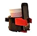 Crusar Car Two-In-One Design Cup Holder And Bottle And Cellphone Holding Togather Air Outlet Palced Car Van Vehicle Universal Usage Red