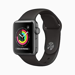 Apple Watch Series 3 (GPS, 38mm) – Space Grey Aluminium Case with Black Sport Band