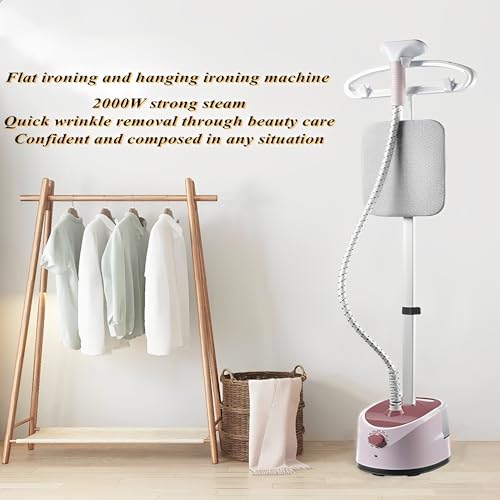 Beauenty Vertical Clothes Garment Steamer,2000W,Height Adjustable With Built-In Ironing Board,Heat Insulated Steam Hose,40 Second Heating,Stainless Steel Nozzle,Hanging Vertical Electric Iron