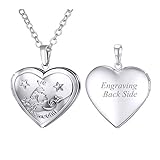 U7 Aquarius Zodiac Sign Necklace Platinum Plated