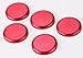 Opar Red Door Handle Exterior Push Button Cover Trim for 2007 - 2018 Jeep JK Wrangler & Unlimited - 5PCS/Set