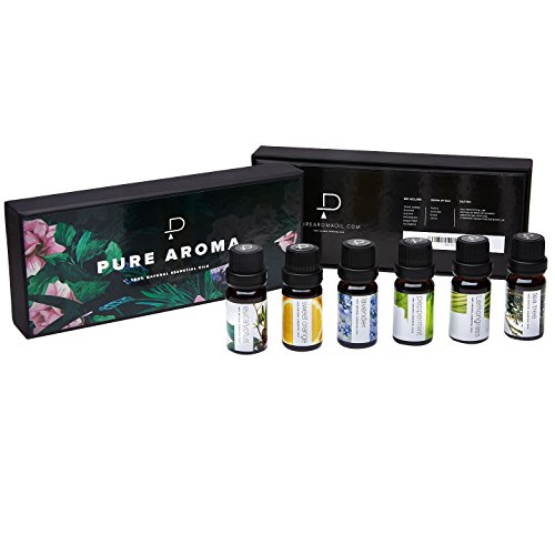 Essential Oils by PURE AROMA 100% Pure Oils kit- Top 6 Aromatherapy Oils Gift Set-6 Pack, 10ML(Eucalyptus, Lavender… - Image 3