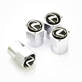 SXhhqhsm Zinc Alloy Chrome Lexus Logo Tire Stem Valve Caps for Apply to Lexus（ A Set of 4 Plus an Extra）