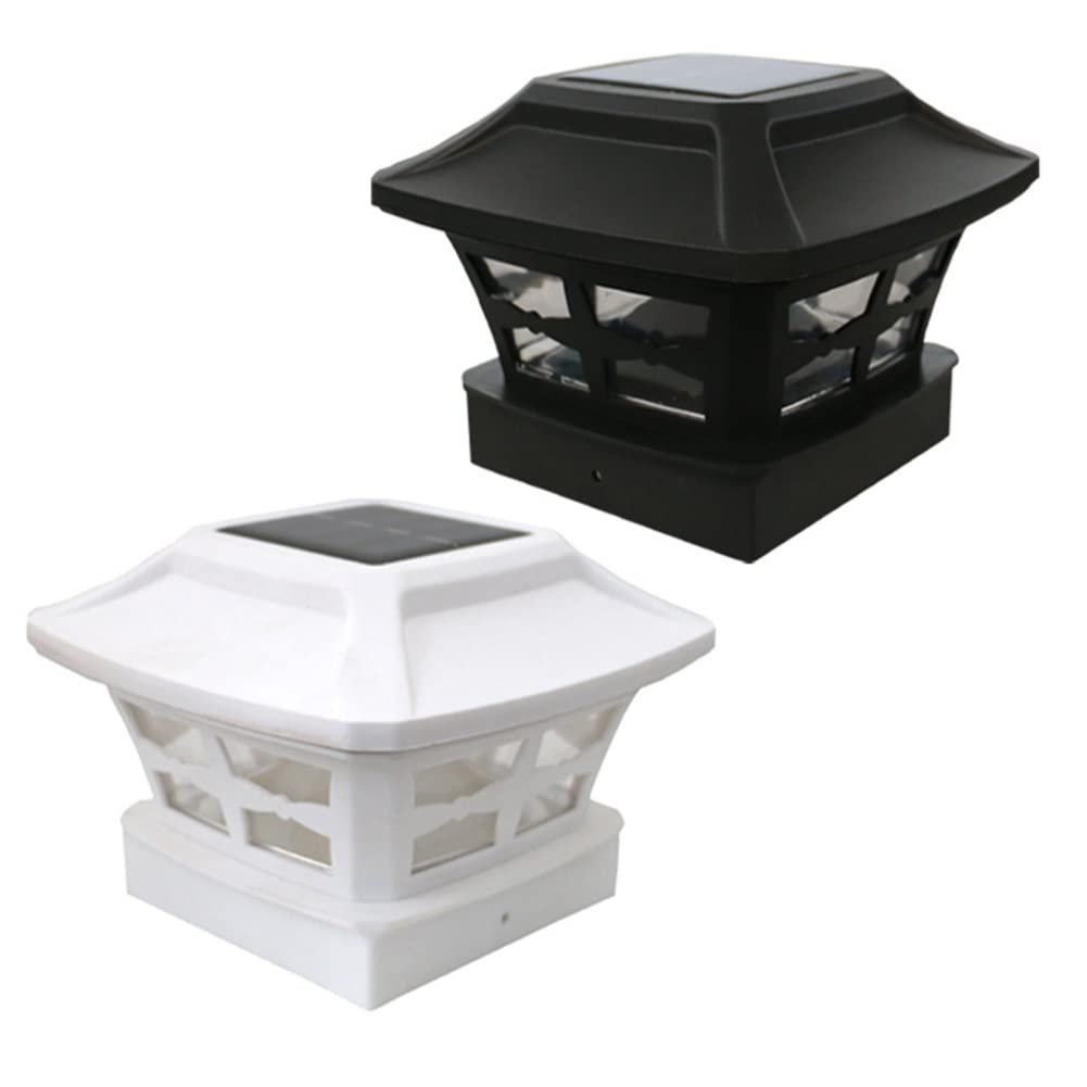 Lrtzizy Solar Post Cap Lights Outdoor LED Bulb Fence Light for Inch Wooden Posts in Warm White