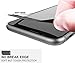 (Pack of 2) Screen Protector for iPhone 7 Plus 8 Plus, Akwox Full Cover iPhone 7 Plus 8 Plus Tempered Glass Screen Protector with ABS Curved Edge Frame, Anti-Fingerprint (Black)