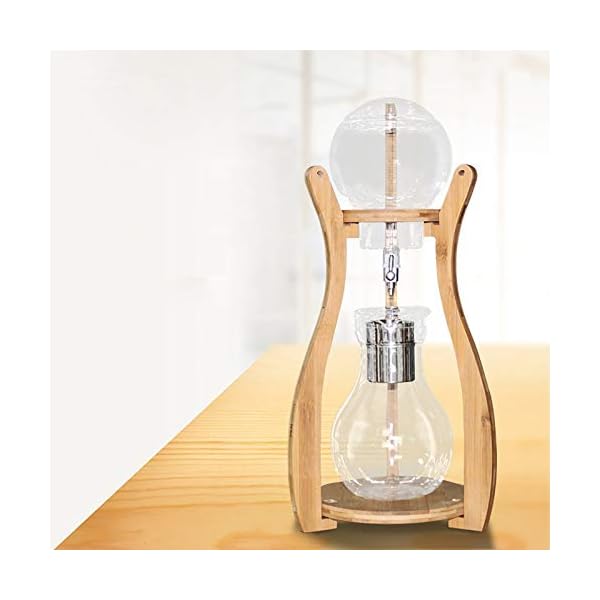 Susulv Tropffreie Eiskalte Kalte Kaffeemaschine S-förmiges EIS Tropfkaffee Pot Ice Brew Fresh Brew Pot Haushalt Glas… – Bild 3