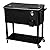 New Black 80 Quart Cooler Beer Cart Outdoor Entertaining Rolling Party Stee