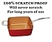 As Seen On TV 5-Piece 10-Inch Square Pan Set - Red Copper