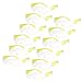 JORESTECH Eyewear Protective Safety Glasses, Polycarbonate Impact Resistant Lens Pack of 12 (Clear, Yellow)