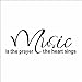 Witkey Music Is The Prayer The Heart Sings Vinyl Wall Decals Quotes Sayings Words Art Decor Lettering Wall Art Inspirational Uplifting