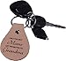 Only the Best Moms Get Promoted to Grandma Leather Key Chain - Great Gift for Mothers's Day Birthday or for Mom Grandma Wife