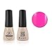 Qimisi Soak-Off UV LED Gel Polish Nail Art New Bling Colours Manicure Lacquer 7ml Hot Pink