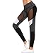 Oksale Womens High Waist Workout Fitness Yoga Sport Pants Printed Stretch Cropped Leggings (L, Gray)