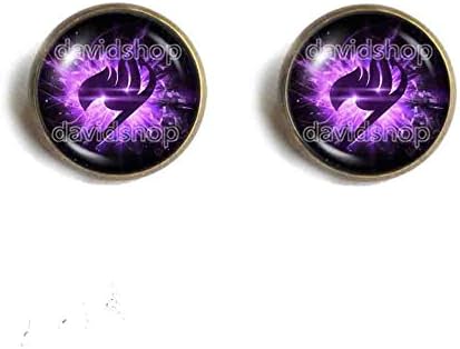 Handmade Fashion Jewelry Purple Wing Symbol Natsu Dragneel Fairy Tail Guild Marks Ear Cuff Earring Cosplay Cute Gift