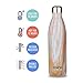 MIRA Vacuum Insulated Travel Water Bottle | Leak-Proof Double Walled Stainless Steel Cola Shape Sports Water Bottle | No Sweating, Keeps Your Drink Hot & Cold | 25 Oz (750 ml) | Sunset