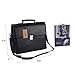 Men’s Leather Briefcases Business Office Lawyer Attache Case with Locks 15.6