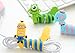 Fashion Alice 12PCS Animal Cable Ties Rubber Durable Flexible Portable Headphone Cellphone Cable Tie Cord Organizer Headset Earphone Wrap Winder/Fixer Holder/Cord Manager/Cable Winder