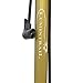 Lumintrail 160 PSI High Pressure Dual Valve Bike Floor Pump with Gauge Presta Schrader Dunlop Plus Bonus Glueless Puncture Patch Kit (Gold)