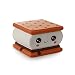 Anboor 3.7 Inches Squishies Smore Sandwich Biscuit Kawaii Soft Slow Rising Scented Emoji Smile Face Squishies Stress Relief Kid Toys Gift