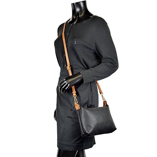 Women Handbag 3 Pieces Set Leather Shoulder Bag Satchel Purse 3 in 1 Simple Design White - Thumbnail 2