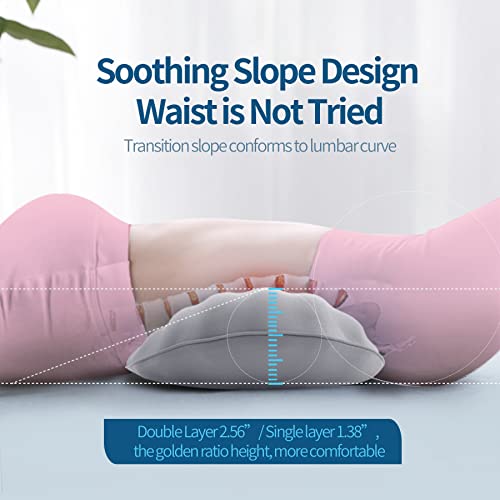 Adjustable Lumbar Support Pillow for Sleeping Memory Foam Back Support