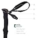 Himal 1 PCS Folding Collapsible Travel Hiking Walking Stick Trekking Pole with EVA Foam Handle (Black-Red)