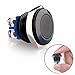 Car toggle, QN16A1 Momentary Metal Push Button Switch 3A/250VAC 1NO SPST Industrial Car Switch with 2 Pins Suitable for 16mm 5/8