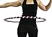 The Spinsterz Beginner Hoop: Weighted Fitness Hula-Hoop for Adults Weight Loss, Waist Exercise Ring for Cardio & Core, Adjustable Quality Detachable Hula Shaper for Beginners, Made in USA - Burgundy