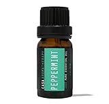 Casa Aromatherapy Peppermint Essential Oil 100% Pure Therapeutic 10ml/0.33oz for Colds/Congestion, Headaches, Sore Muscles, Stress, Energy/Alertness