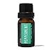 Casa Aromatherapy Peppermint Essential Oil 100% Pure Therapeutic 10ml/0.33oz for Colds/Congestion, Headaches, Sore Muscles, Stress, Energy/Alertness