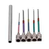 ZALING 6 Pcs/Set Embroidery Stitching Punch Needle Handmade Sewing Tool Set