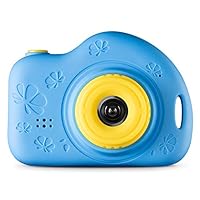 Agassi Kids Camera Gifts for Boys, Shockproof Cameras Great Gift Mini Child Camcorderr for Little Girl for Outdoor Play,Blue(16GB Memory Card Included)