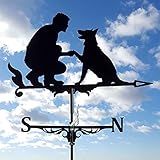 HAN XIU Metal Weathervane Garden Weather Vane