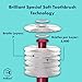 Brilliant Specialty Adult Round Toothbrush for Sensitive Mouths to Support Chemo and Other Sensory Oral Care Needs with Ultra Soft Bristles, Raspberry, 3 Pack