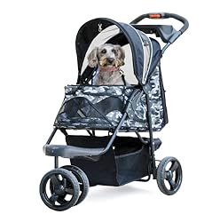 Petique Pet Stroller, Black Camo, One Size, Model